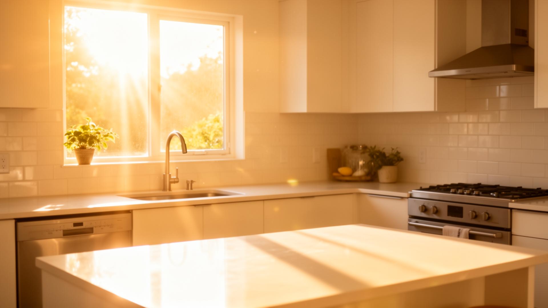 A friendly ViraBusters teammate sharing a warm moment with a happy Pittsburgh homeowner in her bright kitchen