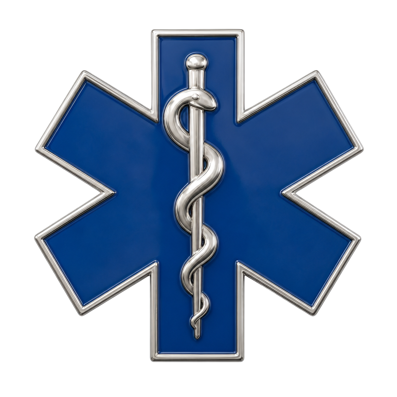 EMS & medical service emblem